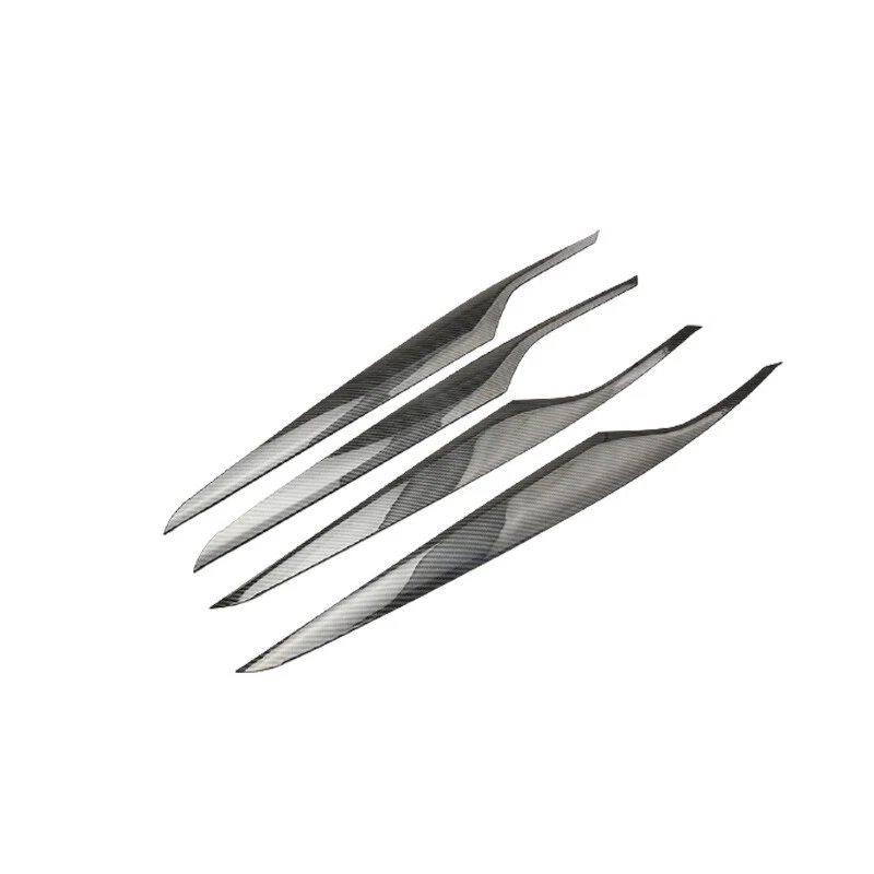 Tira de cubierta de panel de puerta interior de fibra de carbono ABS para BMW Serie 5 2018-2022 Foto 2 de 4