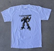 Vintage Transformers Shirt Size Medium 2007 Movie Promo Bumblebee Autobot Hasbro