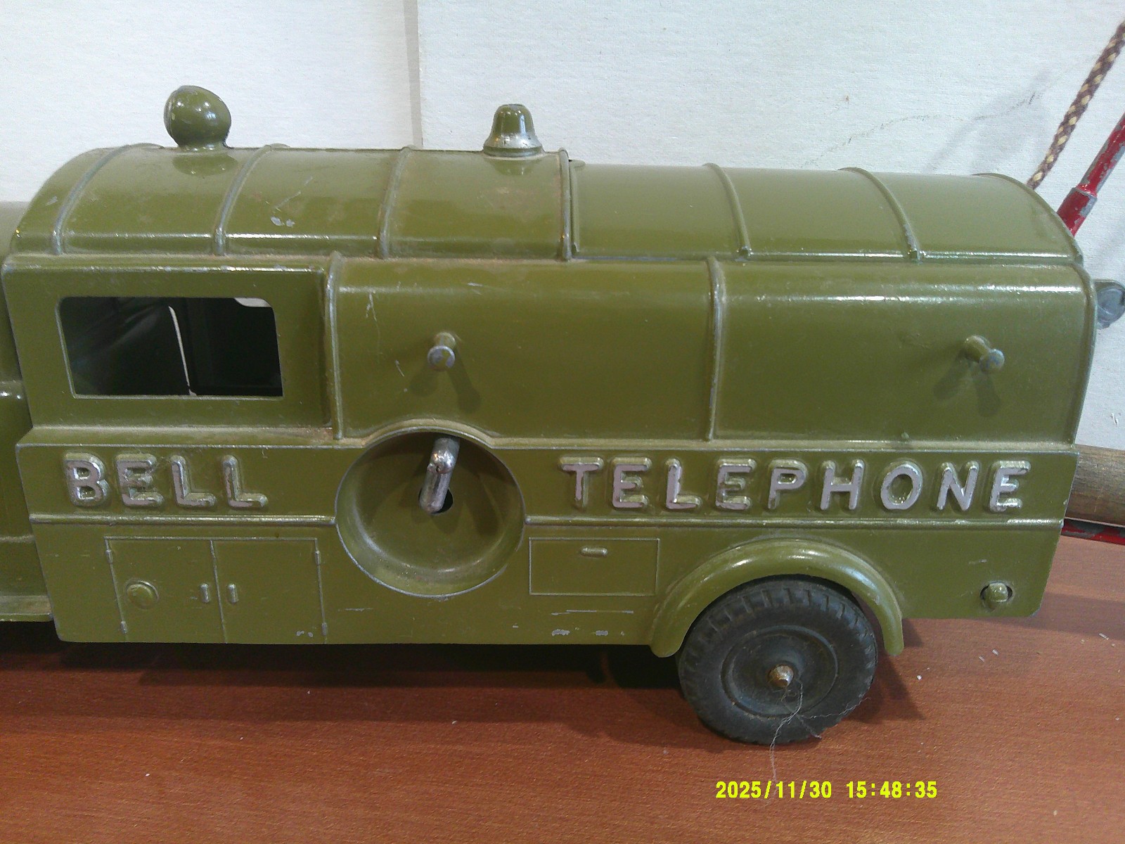 Vintage Hubley Kiddie Toy #504 Bell Telephone Truck Good+ Condition