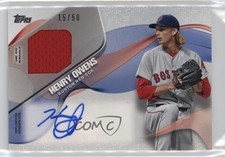 2017 Topps Major League Material Auto 15/50 Henry Owens #MLMA-HO Auto r9d