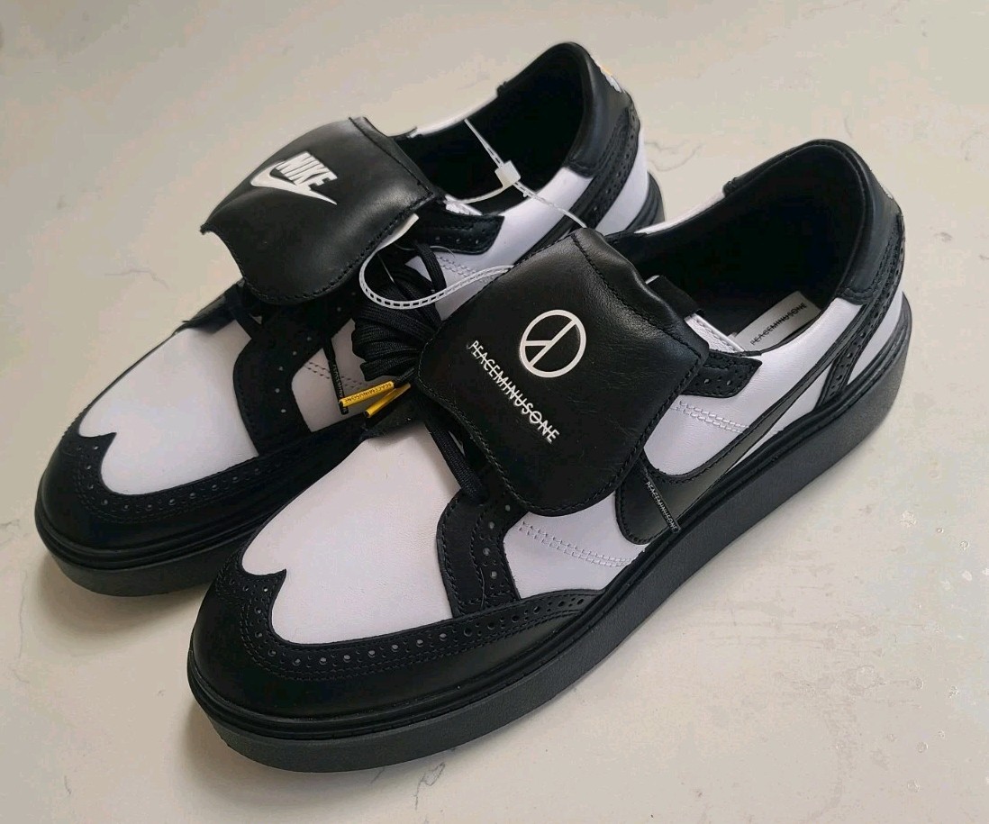 NEW Men's Size 11 Nike Kwondo1 Peaceminusone White Black Tuxedo