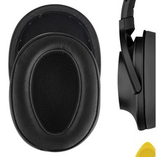 Geekria Protein Leather Ear Pads for SONY MDR-100A Headphones Black 