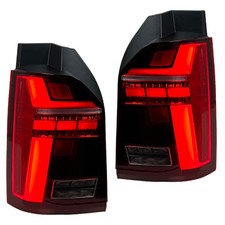 Voll LED Lightbar Rückleuchten für VW T6 Bj. 15-19 Rot/Smoke Heckklappe Halogen