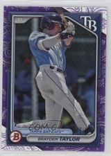 2024 Bowman Prospects Purple Pattern 147/199 Brayden Taylor #BP-99 0s4q