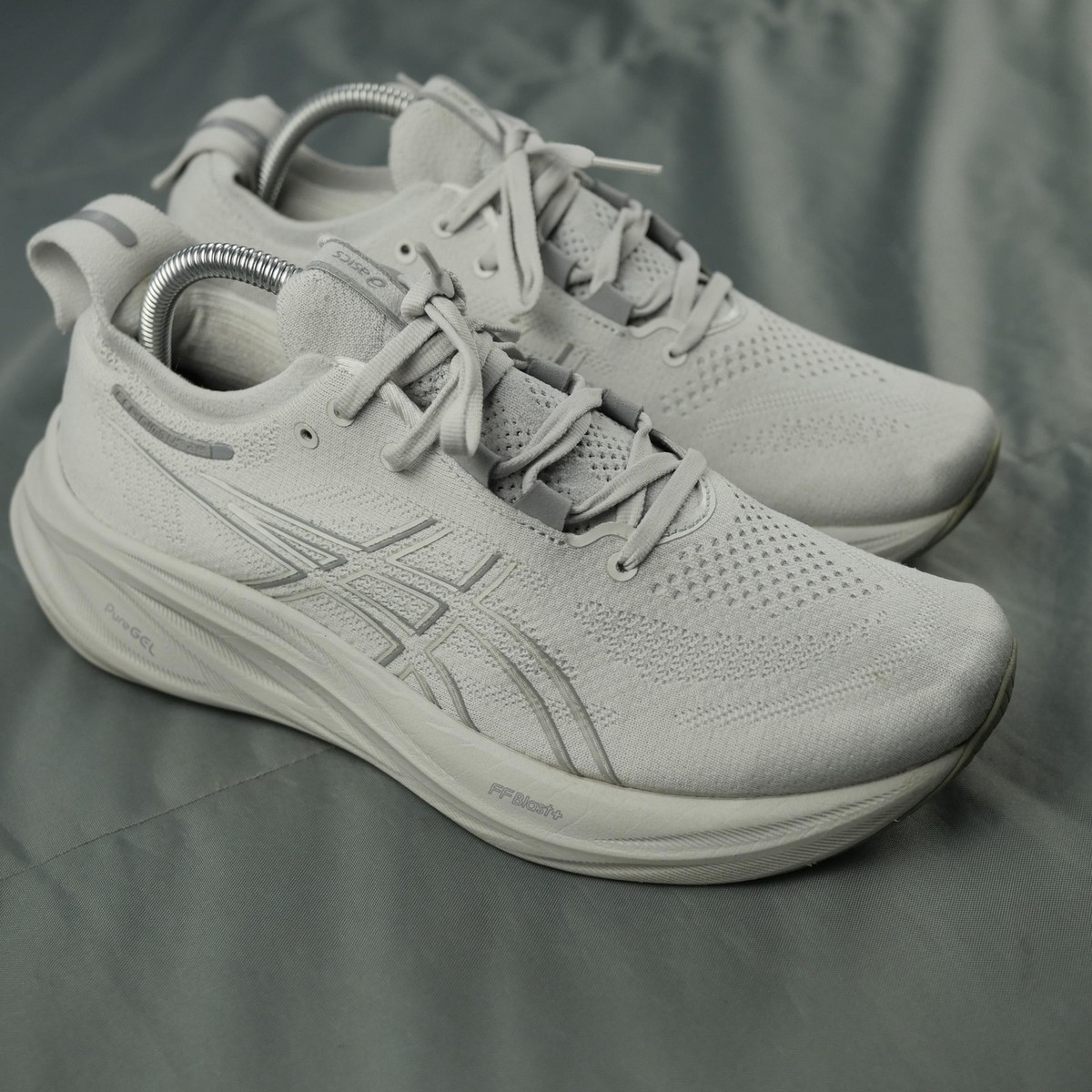 ASICS Gel-Nimbus 26 Shoes Womens Size 9.5 White Gray Running