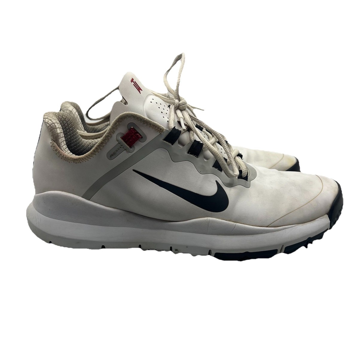Nike Tiger Woods TW13 Men's 11.5 Golf Shoes 2012 White Red Rare