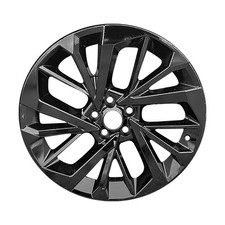 20x8 15 Single Spokes Refurbished Aluminum Wheel Painted Gloss Black