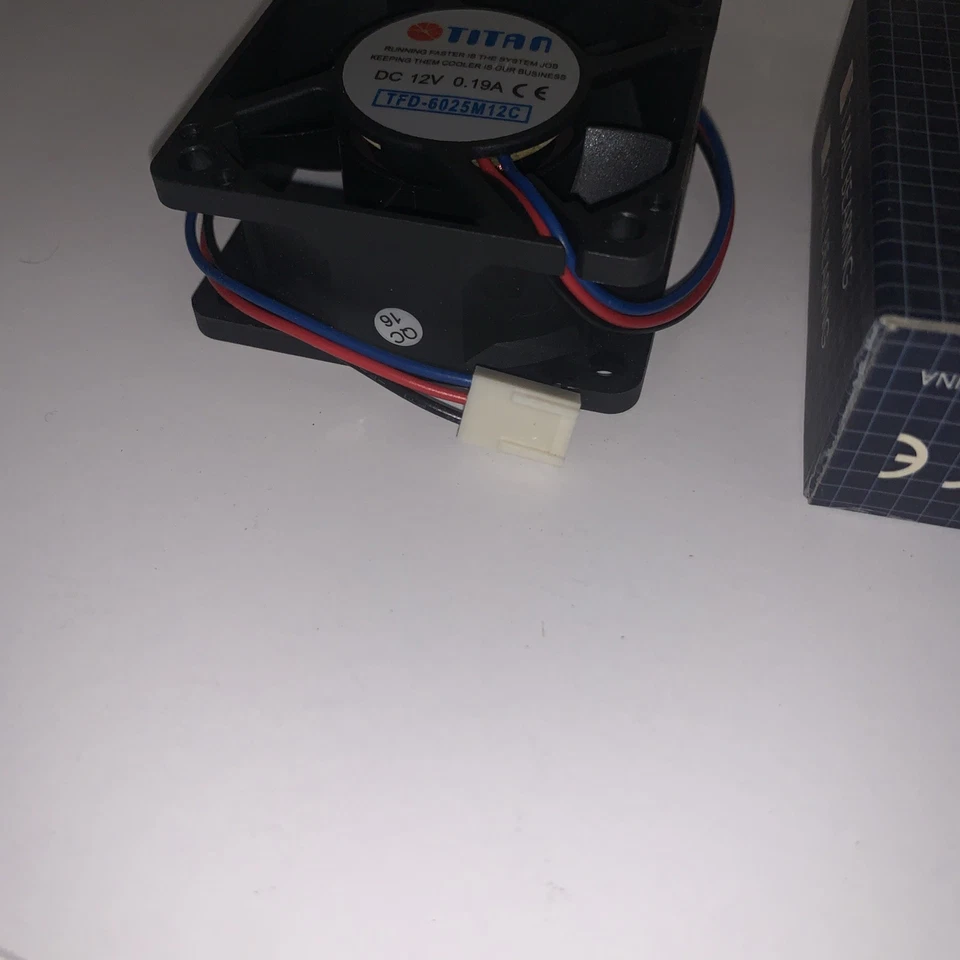 New ~ (High Quality) Titan 60X60X25 MM Cooling Fan 12V 3-Pin - Image 2 of 3