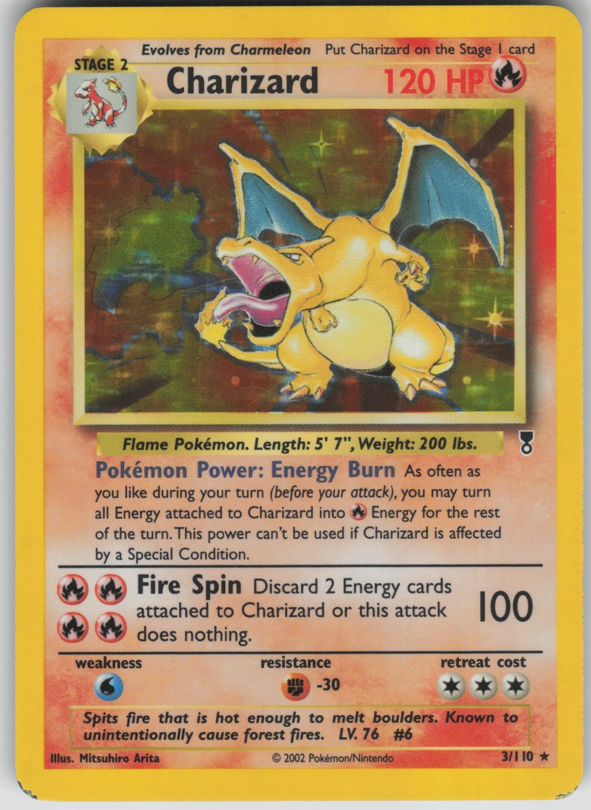 Pokemon TCG Charizard Holo Rare Legendary Collection 003/110