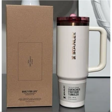 STANLEY QUENCHER PROTOUR FLIP STRAW TUMBLER, 30OZ- CREAM ROSE GOLD; GREAT DEAL!