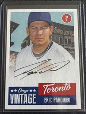 ERIC PARDINHO 2019 ONYX VINTAGE AUTO BASEBALL CARD PRINT RUN SSP #’d 4/5 Black