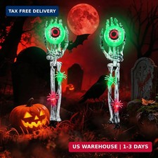 Halloween Decorations Outdoor, 2 Pack Halloween Skeleton Hands Decorations
