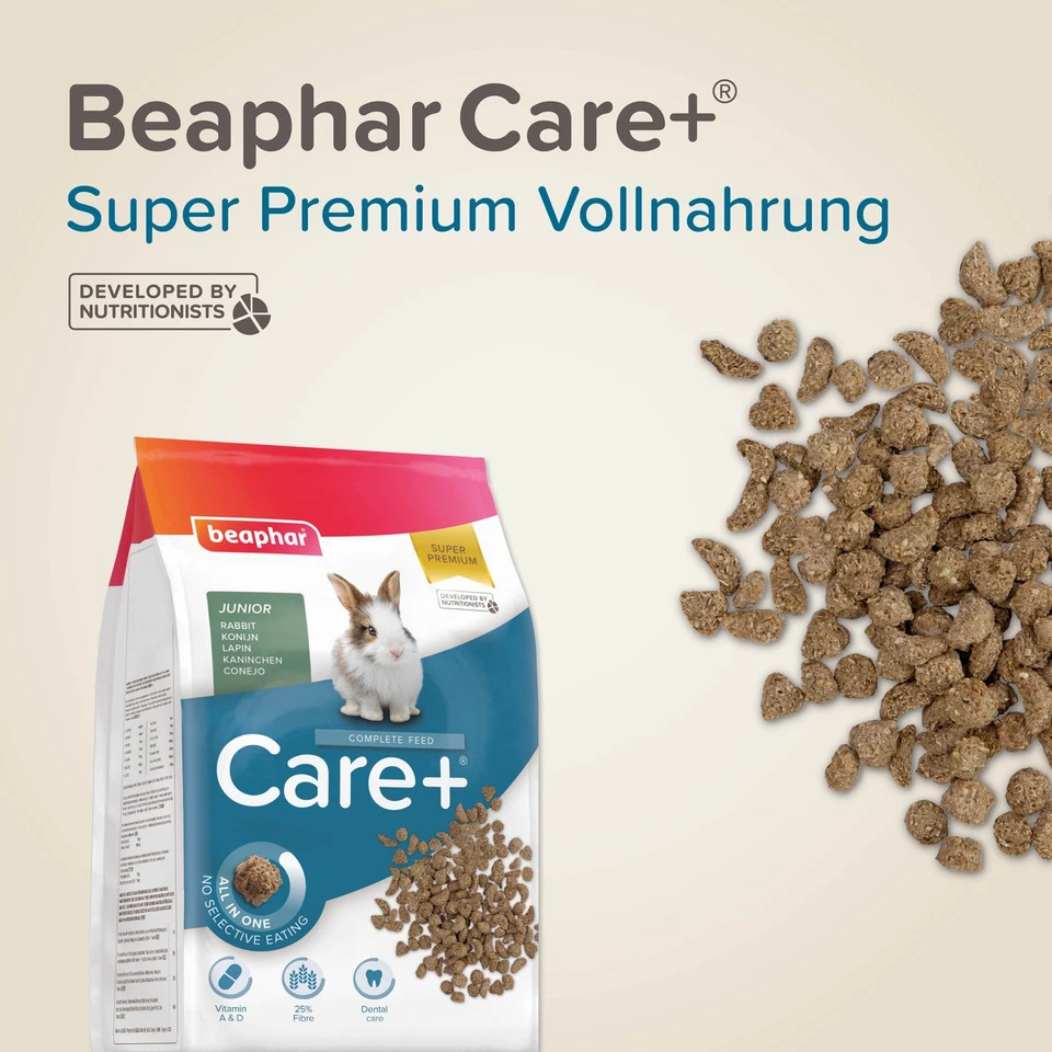 Beaphar Care+ Kaninchen Junior 1,5 kg, UVP 16,99 EUR, NEU - Bild 2 von 4