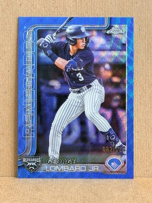 2025 Topps Pro Debut - Chrome George Lombard Jr. #PDC-41 Blue Wave Refractor...