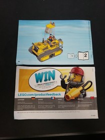 LEGO City Bulldozer 60074 - Instruction Booklets 1 And 2