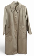 Vintage Misty Harbor Any Weather Coat Wool Blend Size 10 USA Made Long Beige