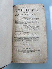 Hamilton, Alexander. A New Account of the East Indies. 1744 Volume 1 only