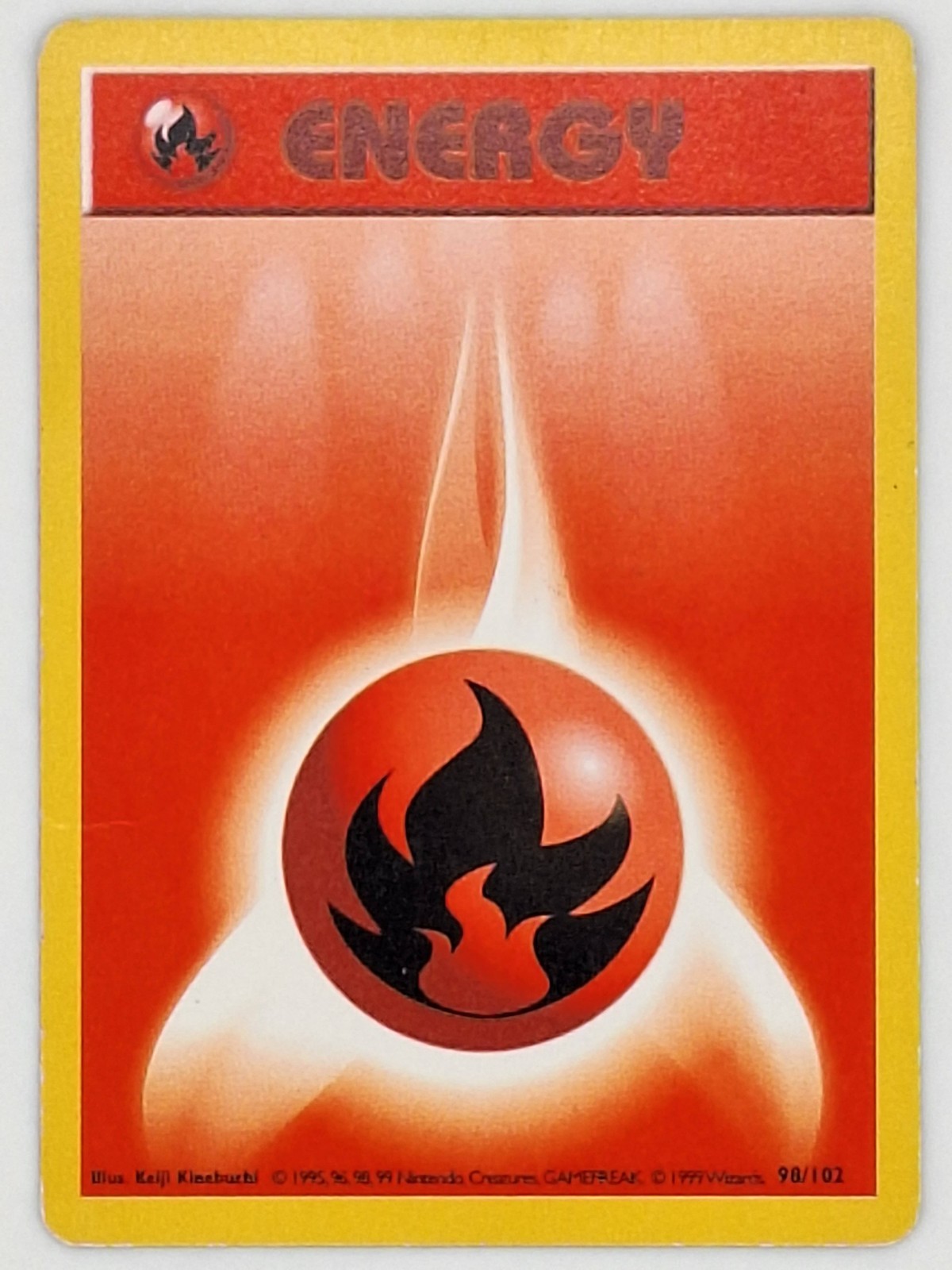Fire Energy 98/102 Pokemon - Shadowless Base Set HP