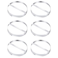 6Pcs Clear Acrylic Stand, 2.4" Round Card Holders with 1/8" Slot, 60 mm