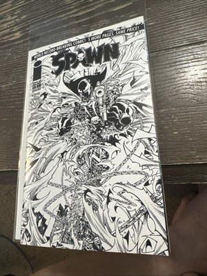 Spawn #375 B&wW Sketch variant 9.6  NM Gem wow Cover B Tolibao inks