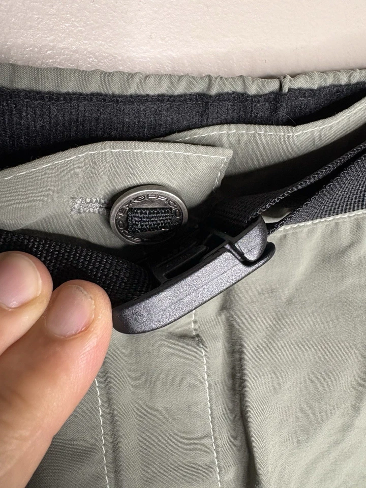 Exofficio Womens M Amphi Shorts Sage Green Thigh Cinch Short UV 30 Outdoor Hike - Image 4 of 4