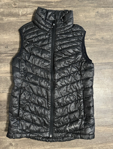 Boulder Gear Unisex Womans XS Black Quilted Puffer Vest Full Zip Lightweight