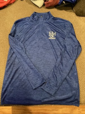 Franklin & Marshall College Football Badger 1/4 Zip Men s L Excellent Condition