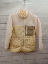 Zara Kids Cream Full Zip Jacket Neoprene Outerwear Sz 10 Winter School Casual