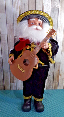 Merry Brite Santa 18 '' Playing Guitar Christmas
