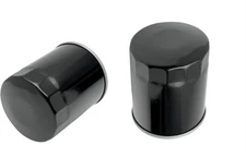 Drag Specialties Black 2 Pack Engine Oil Filters 1980-22 Harley Softail Touring