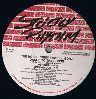 The House Crew Featuring Bonz - Dance To The House (12'') (Very Good Plus (VG+))