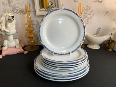Noritake Arctic Blue 6 Brot- und Butterteller & 3 Salatteller