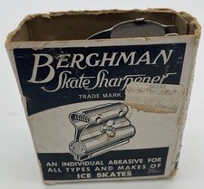 Vintage Berghman Company Ice Skate Sharpener with Original Box