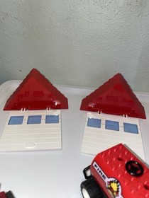 LEGO 4 Juniors: Fire Squad Hq (4657) - And 4621 Both Incomplete W/ 3 Minifig