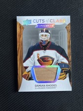 2024-25 UD Engrained Icons Cuts of Class Damian Rhodes Game Used Stick Thrashers