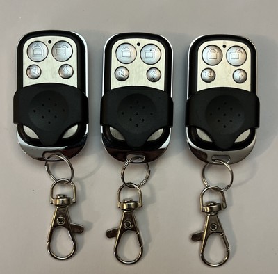 Universal 433MHZ RF Remote Control Metal 4 Button Wireless Programmable