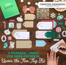Creative Memories Under The Tree Christmas Tag Kit Die Cuts Sticker New in Box