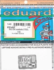 EDUFE1437 1:48 Eduard Color Zoom PE - MiG-29K Fulcrum Seatbelts (HBS kit)