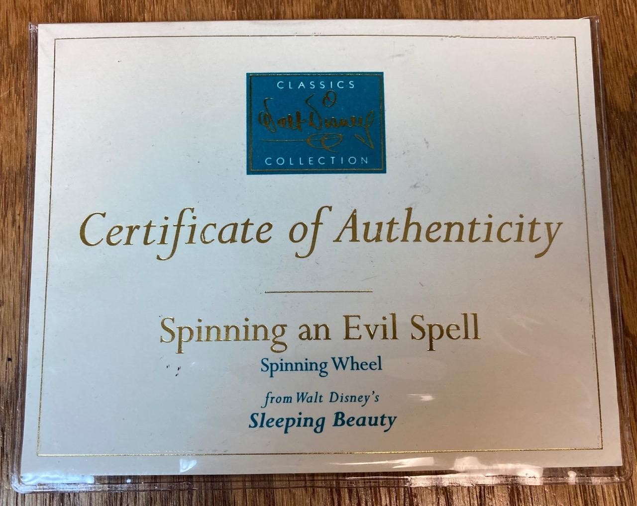 Disney WDCC Spinning an Evil Spell from Sleeping Beauty