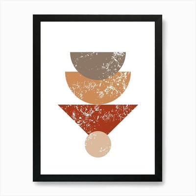 Abstract Geometric Pattern Vector A Framed Wall Art Poster Canvas Print Picture