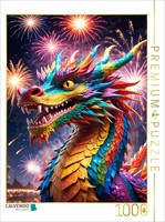 Calvendo Puzzle Fireworks Dragon - Colors Of Magic | 1000 Pieces, Finished Size