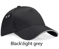 Personalised Embroidered Baseball Cap Contrast Custom Printed Hat Mens Ladies