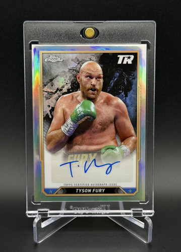 Tyson Fury #CBA-TFY 2024 Topps Chrome Autograph card