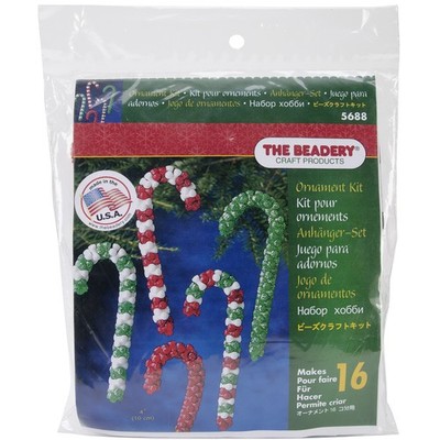 The Beadery Urlaub Perlen Ornament Kit-Zuckerstangen Sortiment ergibt 16-BOK-568