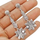 Handmade Silver Designer 925 Solid Sterling Handmade Silver Earrings — photo 2