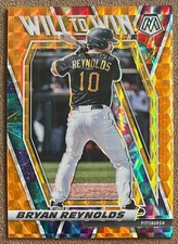 2021 Mosaic Will to Win Mosaic Orange Fluorescent Prizm #WTW6 Bryan Reynolds /99
