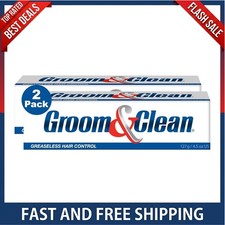 Groom and Clean Greaseless Hair Control Cream 4.5 oz Ea EXP 7/2028 2 Pack Fast S