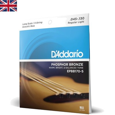 Phosphor Bronze 0,045-.130 Regular Light Saitensatz für Akustikgitarre - 5er-Pack