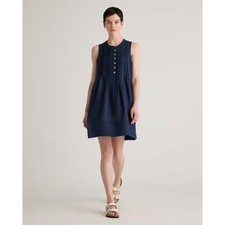 Quince 100% European Linen Sleeveless Swing Dress