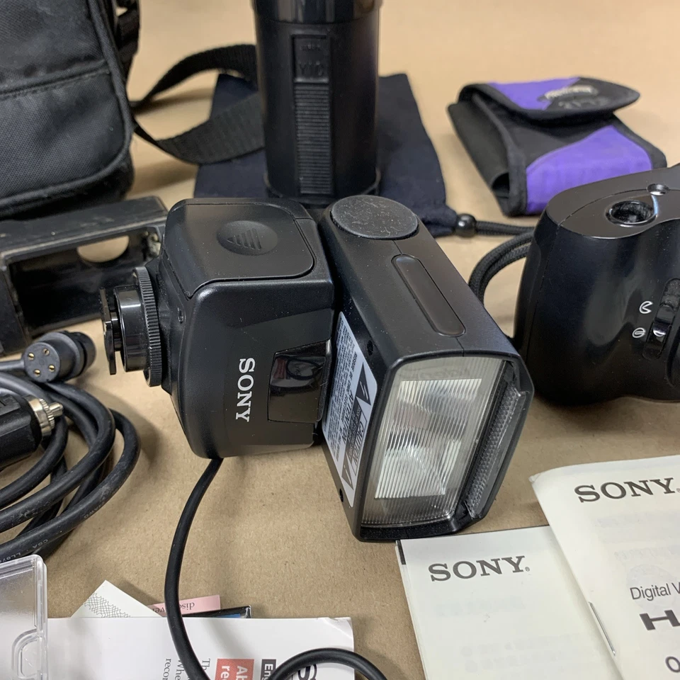 Lot of Camera Accessories, Sony Flash, Kodak Camera, Lens, Manuals, and Cases - Image 3 of 4